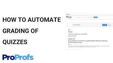 How to Automate Grading of Quizzes