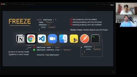 JavaScript Object Freeze
