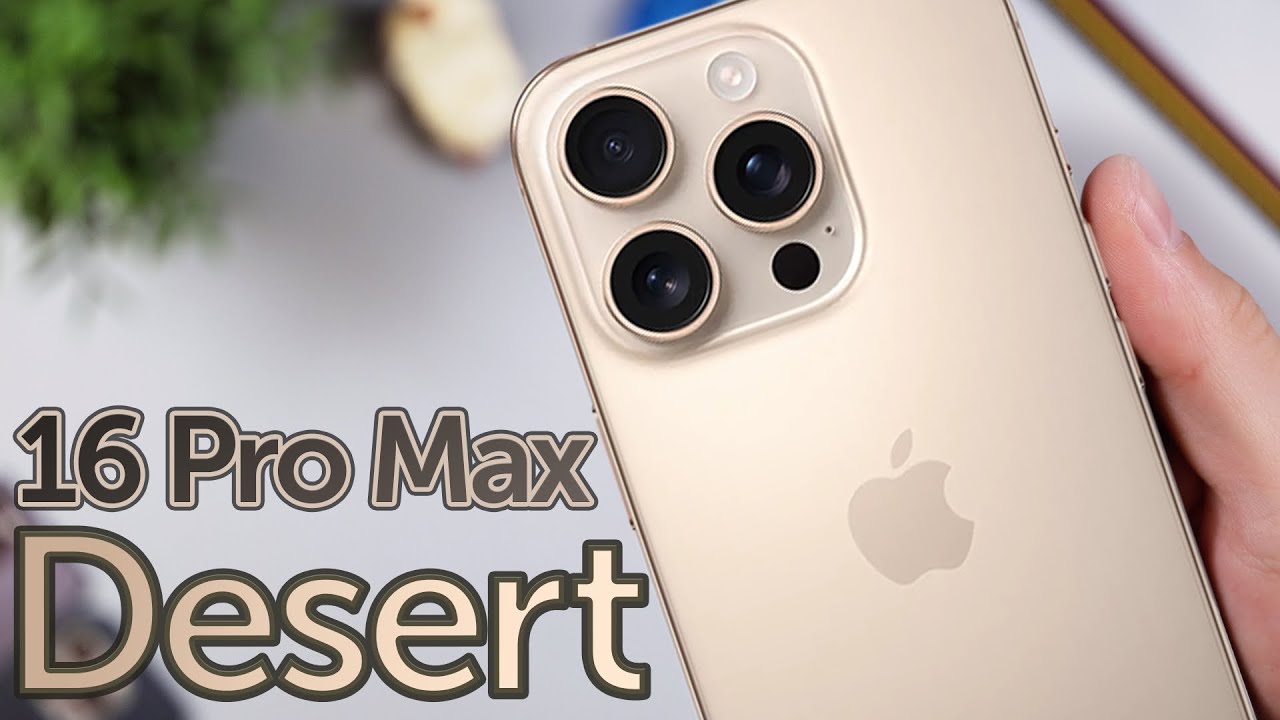 Desert iPhone 16 Pro Max is GOLD! Unboxing, First