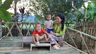 Making a wooden dining table  Life of a 17yearold single mother  Ly Thien Ca