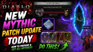 NEW MYTHIC PATCH UPDATE TODAY - How to Prepare & GET ALL MYTHICS