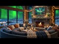 Luxurious Nordic Cabin + Northern Lights Ambience - Fireplace, Relax, Sleep, Study