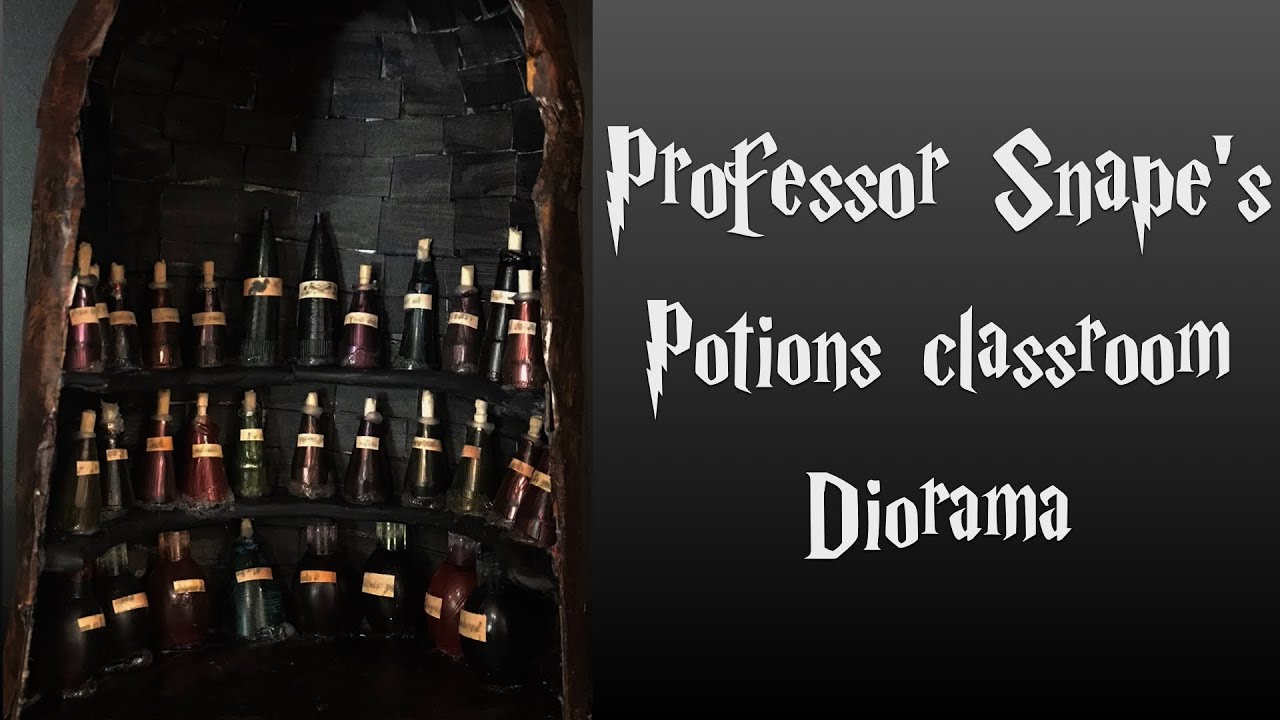 Harry Potter DIY Professor Snape’s Potions classroom Diorama YouTube