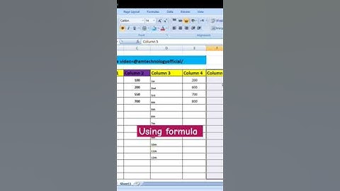 How to Cell subtract with others Cell |Excel Formula|Excel tips and tricks #shortvideo #excel