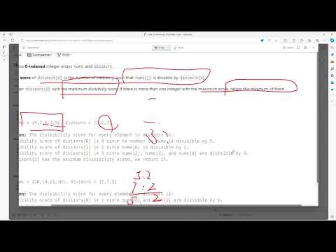 #LeetCode 2644 | Find the Maximum Divisibility Score #Java