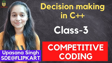 Decision Making in C++ (if else statements and switch) | Competitive Coding Class-3