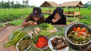 Ah.. Nikmat Bener.. Masak Menu Satu Ini Bikin Nambah Terus ‼️ Nasi liwet sunda ikan asin sambel pete