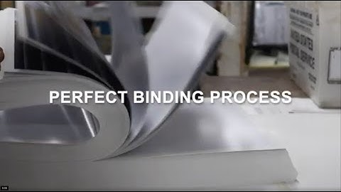 Perfect Bound Printing Process