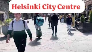 Helsinki City Centre Walk 🇫🇮Sunny day🌞