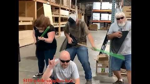 Why use a rake...    When you can use a DeWalt®️ blower?