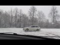 BMW 320i touring on snow