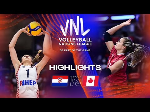 🇭🇷 CRO vs. 🇨🇦 CAN - Highlights Week 3 | Women's VNL 2023