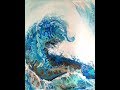 DA117 RIDE THE WAVE Acrylic Dirty Pour w/ Intention with Sandra Lett 123018