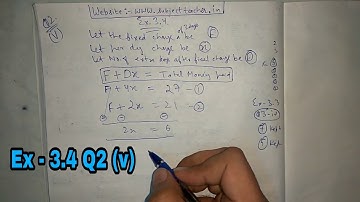Chapter 3 Exercise 3.4 Q2 (v) class 10 maths || NCERT