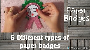Paper Badges | Award Ribbon | Paper Award Ideas