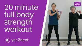 20 Minute Full Body Standing Strength Workout With Dumbbells Seniors Beginners