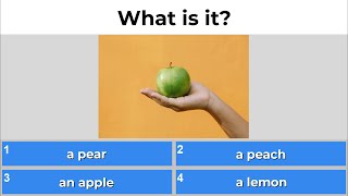 Quiz to learn English: Fruits
