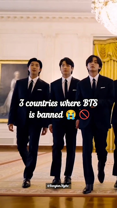 3 countries where BTS is banned 😭 #shorts #bts #kpop #trending