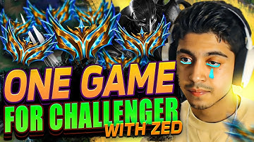 1 GAME AWAY FROM CHALLENGER WIT ZED AND THIS HAPPENED l 420WeabooSlayer
