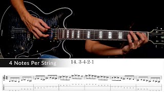 4 Notes Per String 3-4-2-1