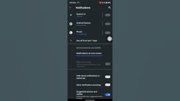Swipe fingerprint sensor to open notification status bar in Realme C21Y