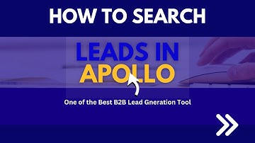 How to get leads from Apollo and Export as CSV File