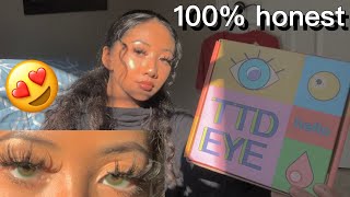 TRYING COLORED CONTACTS FOR THE FIRST TIME | @TTDEYE review 🖤