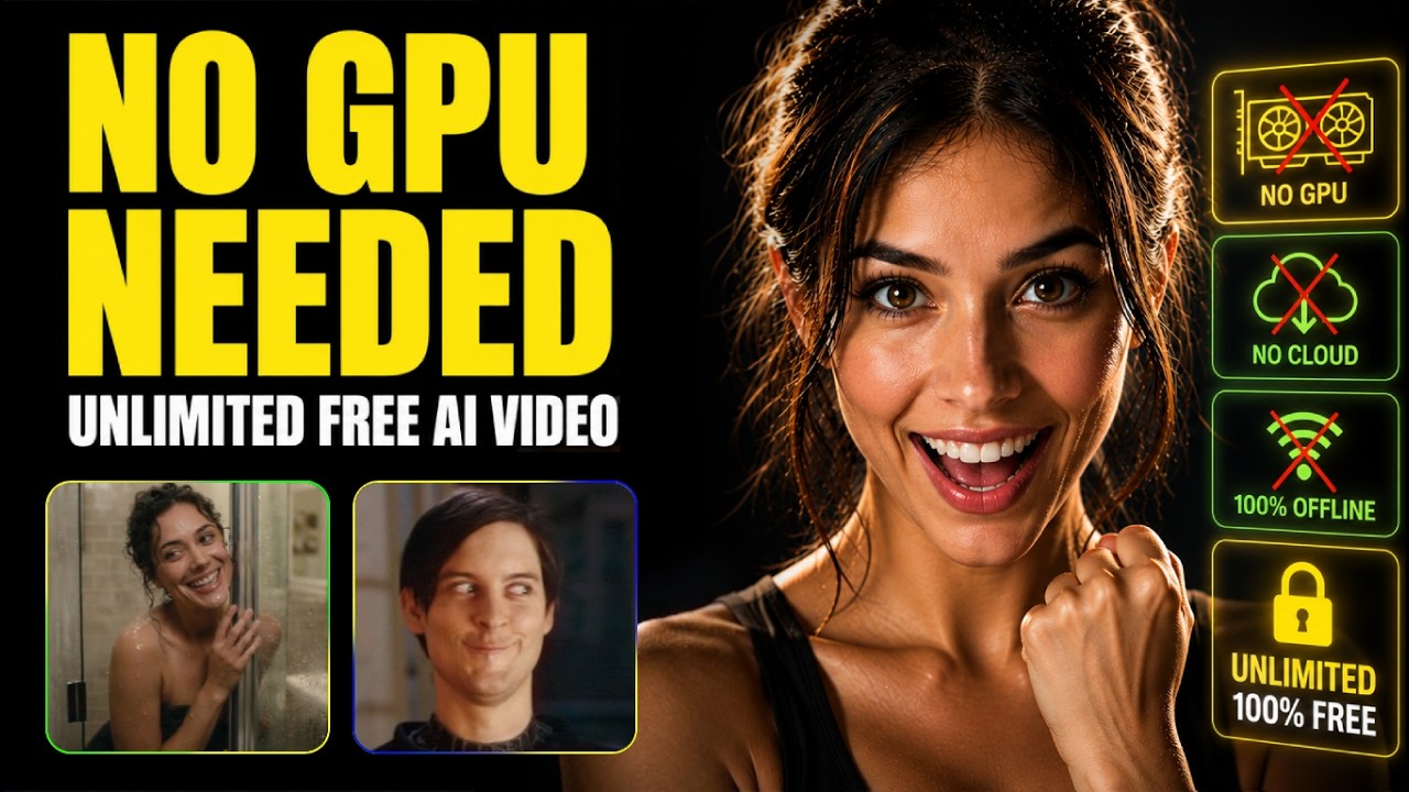 Local AI video tutorial showing LTX 2.3 running without a high-end GPU