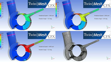 CFX Berlin-Video: CFD Analysis of a Vane Pump Compressor 3D NRBC