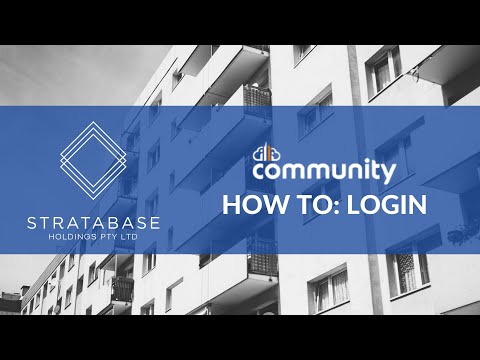 My Community (Urbanise) How To: Login