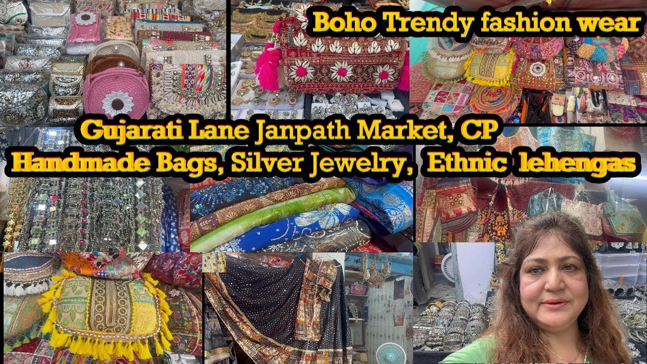 Gujrati Lane Janpath Market  || Boho Style Street Shopping || Gujrati Lane  Janpath CP