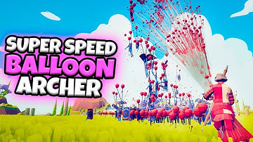 SUPER SPEED BALLOON ARCHER VS EVERY FACTION | TABS MODDED GAMEPLAY