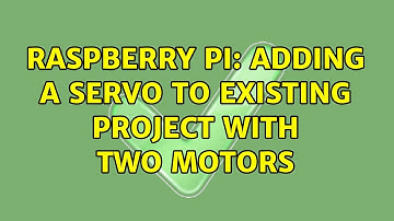 Raspberry Pi: Adding a servo to existing project with two motors