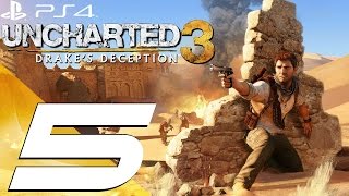 Uncharted 3 Drake's Deception PS4 - Walkthrough Part 5 - Burning Chateau Escape [1080p 60fps]