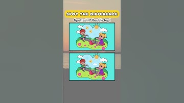 Only Sharp Eyes Can Spot 3 Differences! Children on Seesaw 👀✨