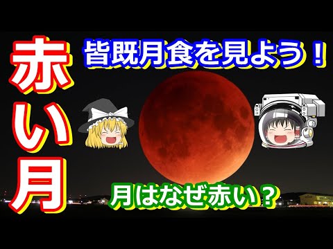 【ゆっくり解説】なぜ月が赤く見える？　皆既月食をみんなで見よう！