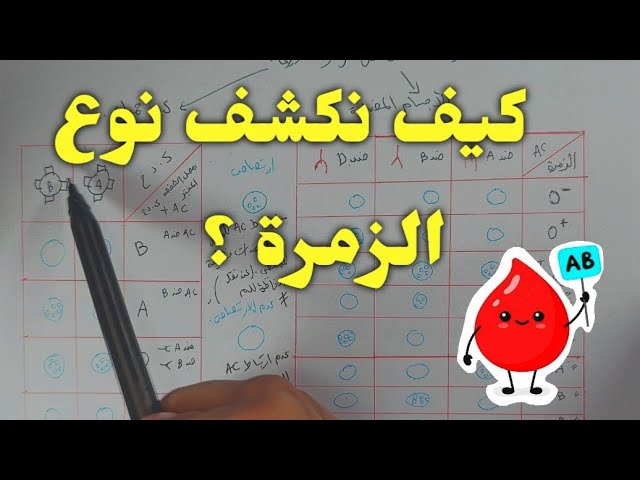 كيف نعرف نوع الزمرة الدموية 🔥 ؟ ( إختبار الأجسام المضادة و إختبار ك د ح ) .