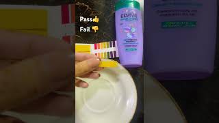 PH test of L’Oréal Elvive clarifying shampoo #phtesting #lorealparis