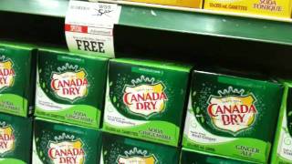 Boxes of cans of Canada Dry (Ginger-ale)