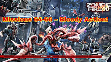 Zombie Fire 3D – Missions 64-66 | Bloody Battles in the Rain | Survive the Horde