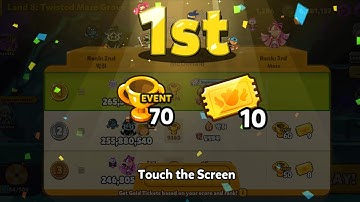 Trophy Race 9000++ cookierun oven break 1st