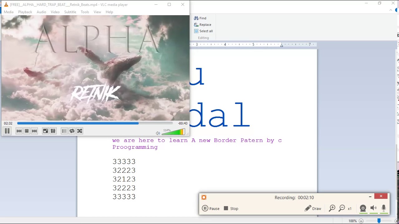 Border Pattern By C Programming - YouTube