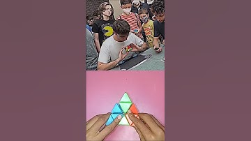 Challenge Triangle World Record Cube Solve 0:09 Second #rubikscube #triangle