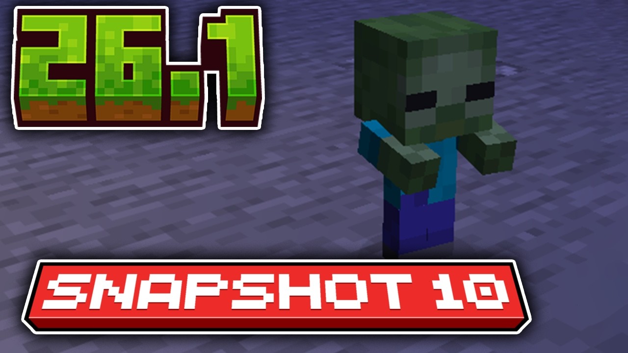 НОВЫЕ ЗОМБИ в Снапшоте 10 Майнкрафта 26.1