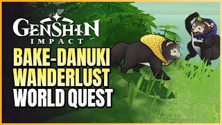Bake-Danuki Wanderlust World Quest Guide | Mamesuke & Shibasuke In Pudding Isle | Genshin Impact 2.8