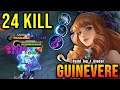 24 Kills!! Guinevere CRIT + ATK Speed Build is Deadly!! - Build Top 1 Global Guinevere ~ MLBB