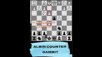Albin counter Gambit. Echecs great