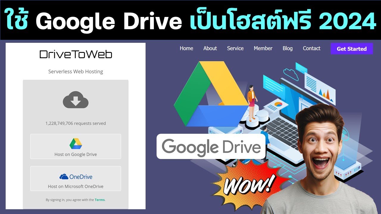 โฮสต์ฟรี 2024 ใช้ Google Drive ทำเป็น Host สำหรับฝากเว็บไซต์
