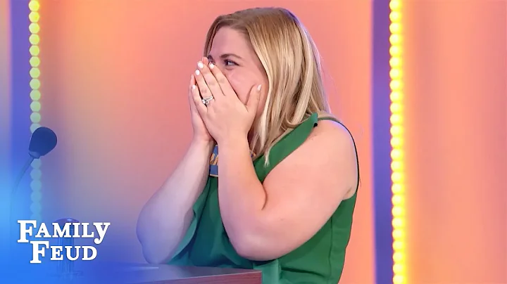 Danielle gets dirty and scores! | Family Feud