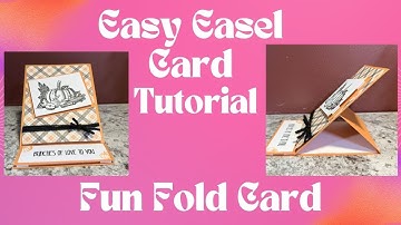 How to make an easel fun fold card | easy peasy